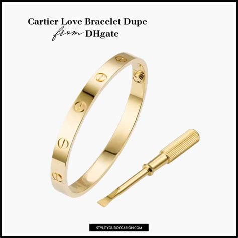 cartier bracelet dupe gold|authentic used cartier love bracelet.